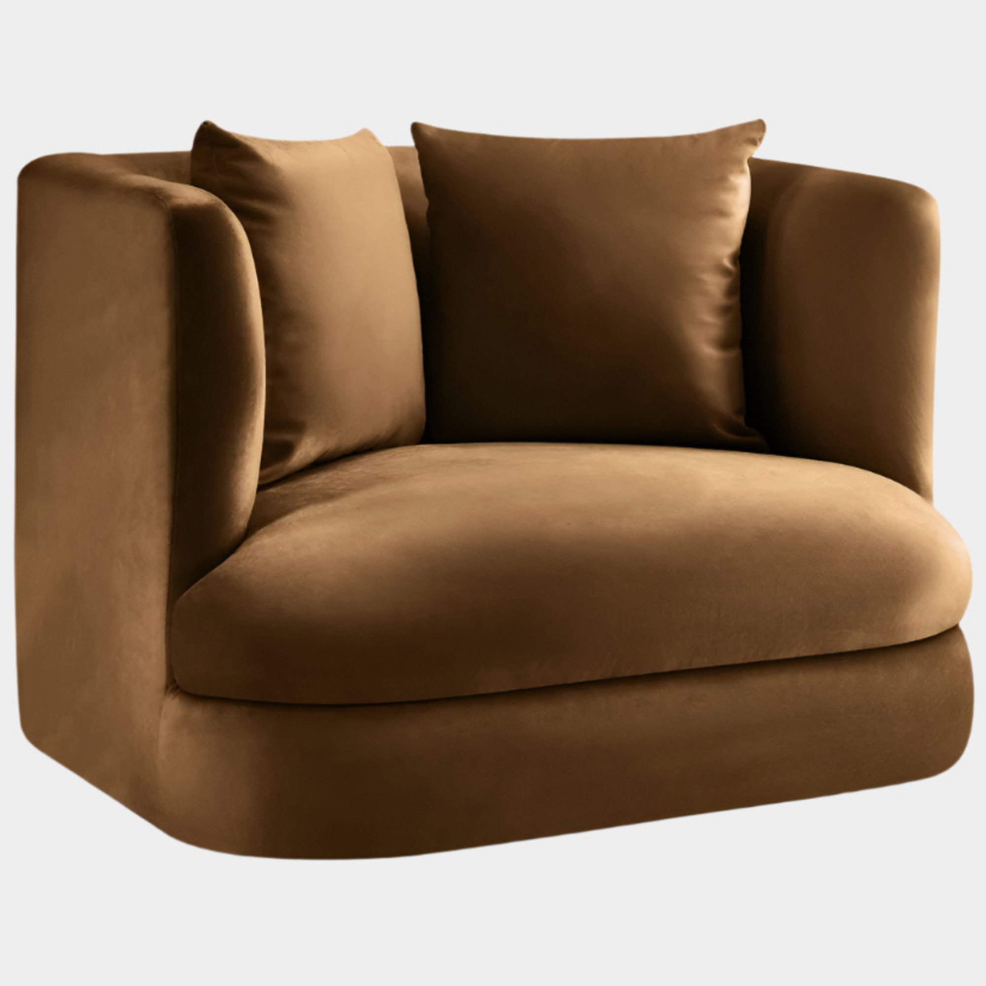 Alder Velvet Upholstered Accent Chair