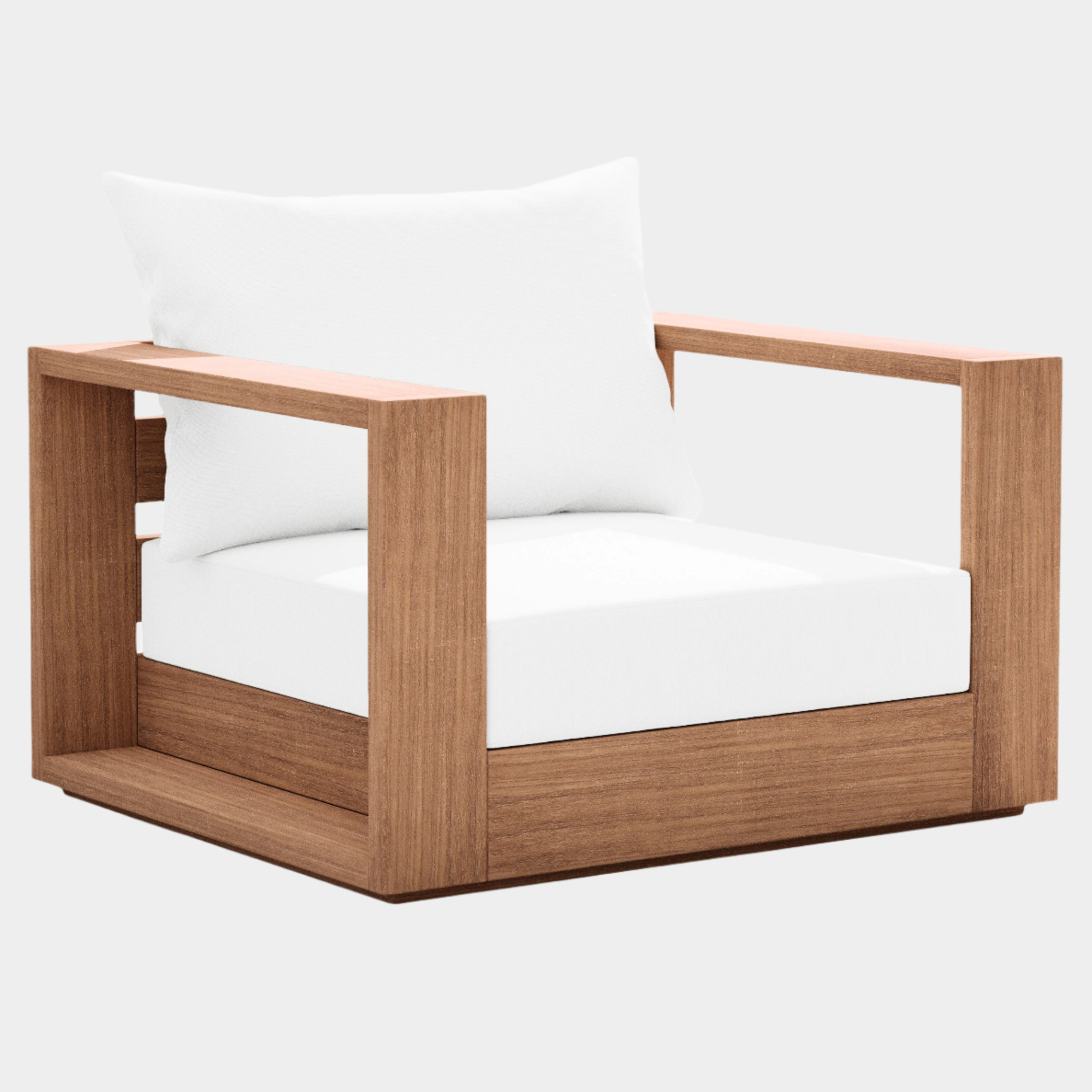 Tulum Water Resistant Fabric Upholstered Outdoor Patio Accent Chair