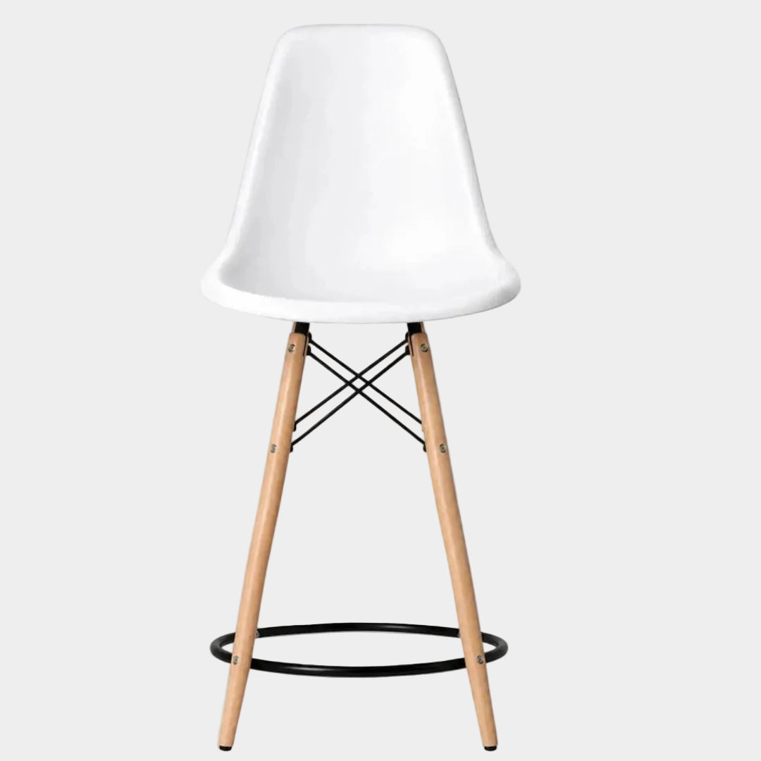 Eames Eiffel Molded Plastic Stool (Natural Base)