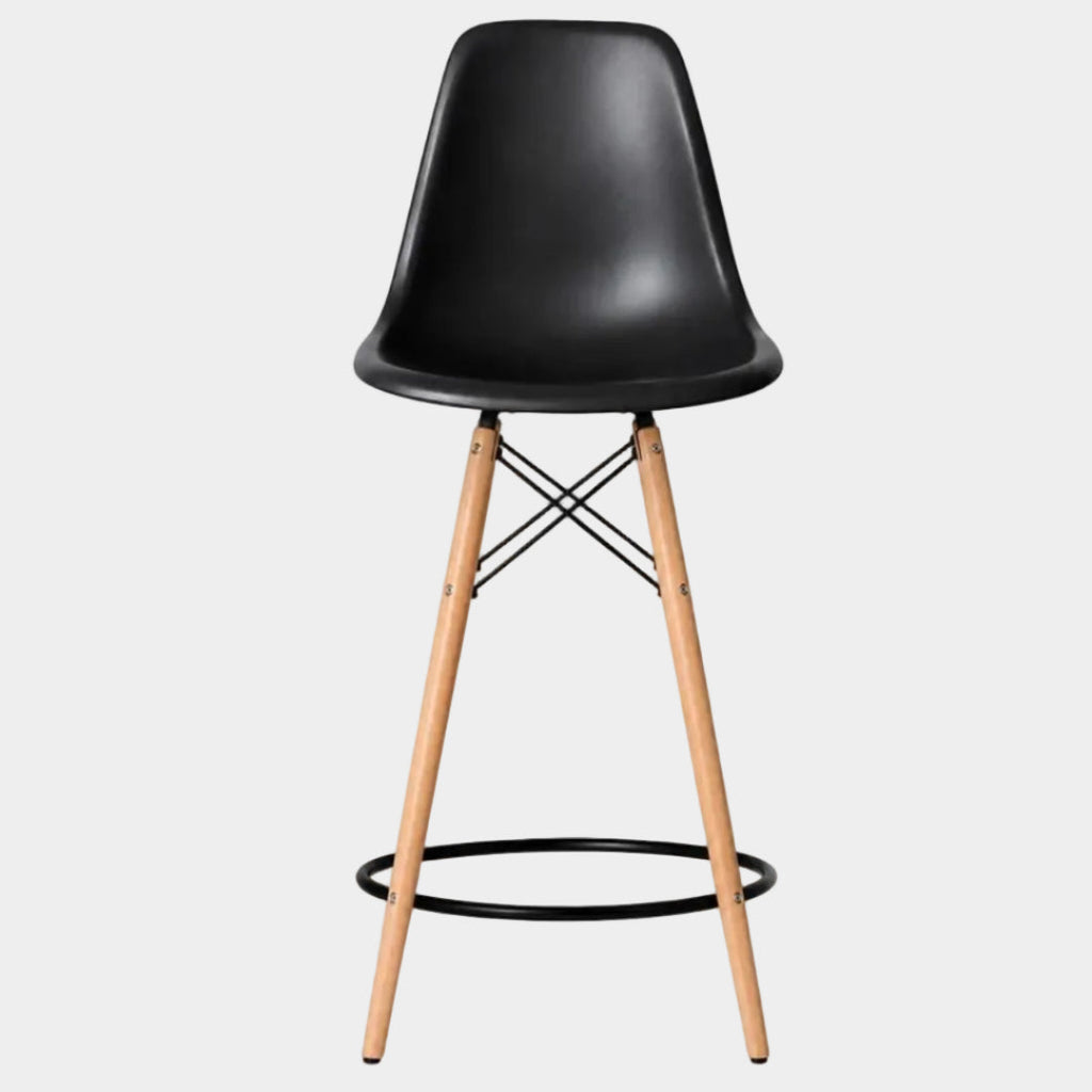 Eames Eiffel Molded Plastic Stool (Natural Base)