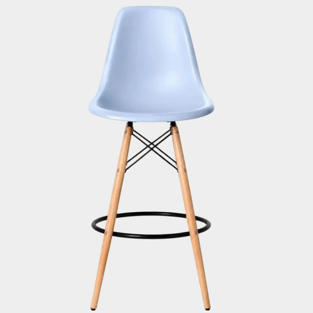 Eames Eiffel Molded Plastic Stool (Natural Base)