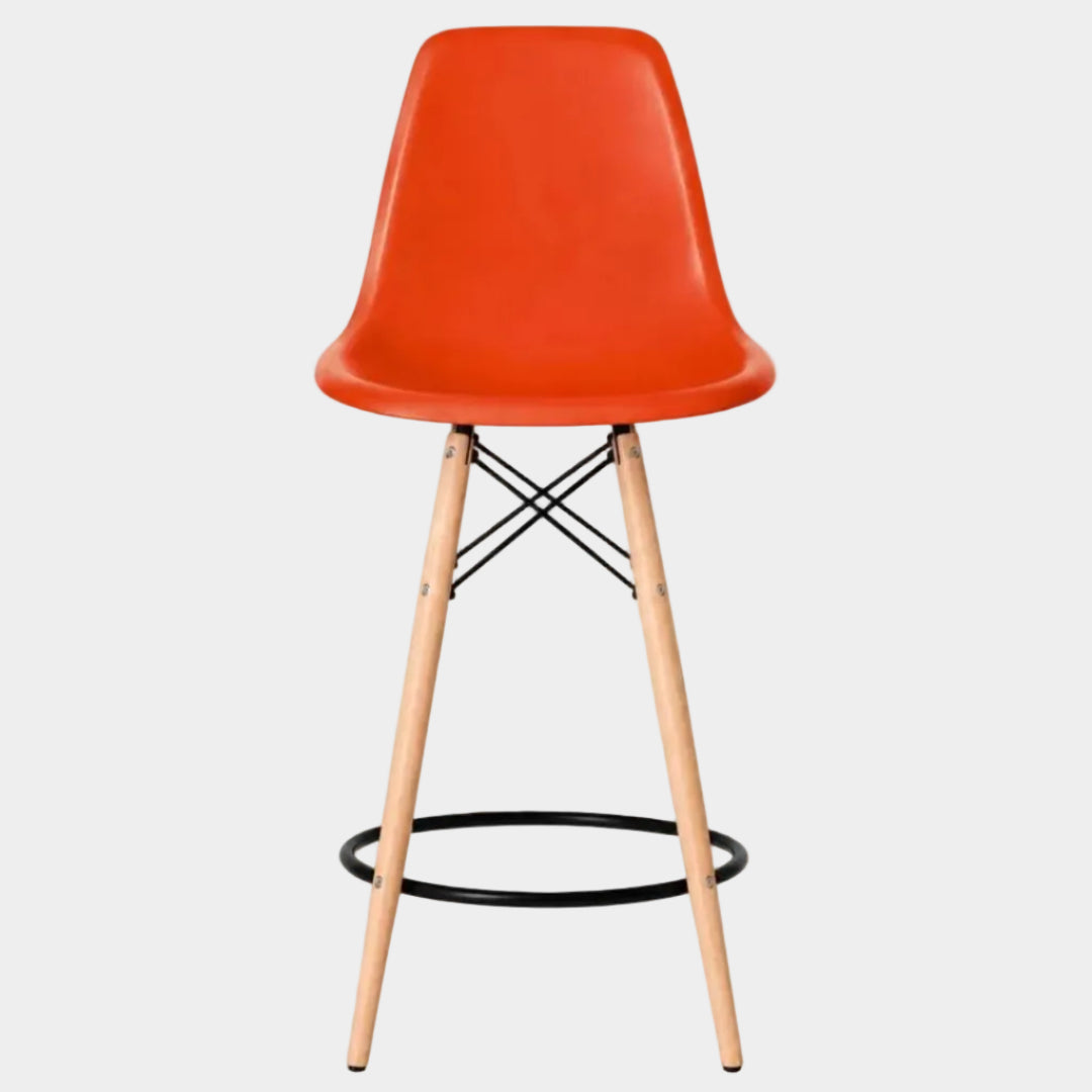 Eames Eiffel Molded Plastic Stool (Natural Base)