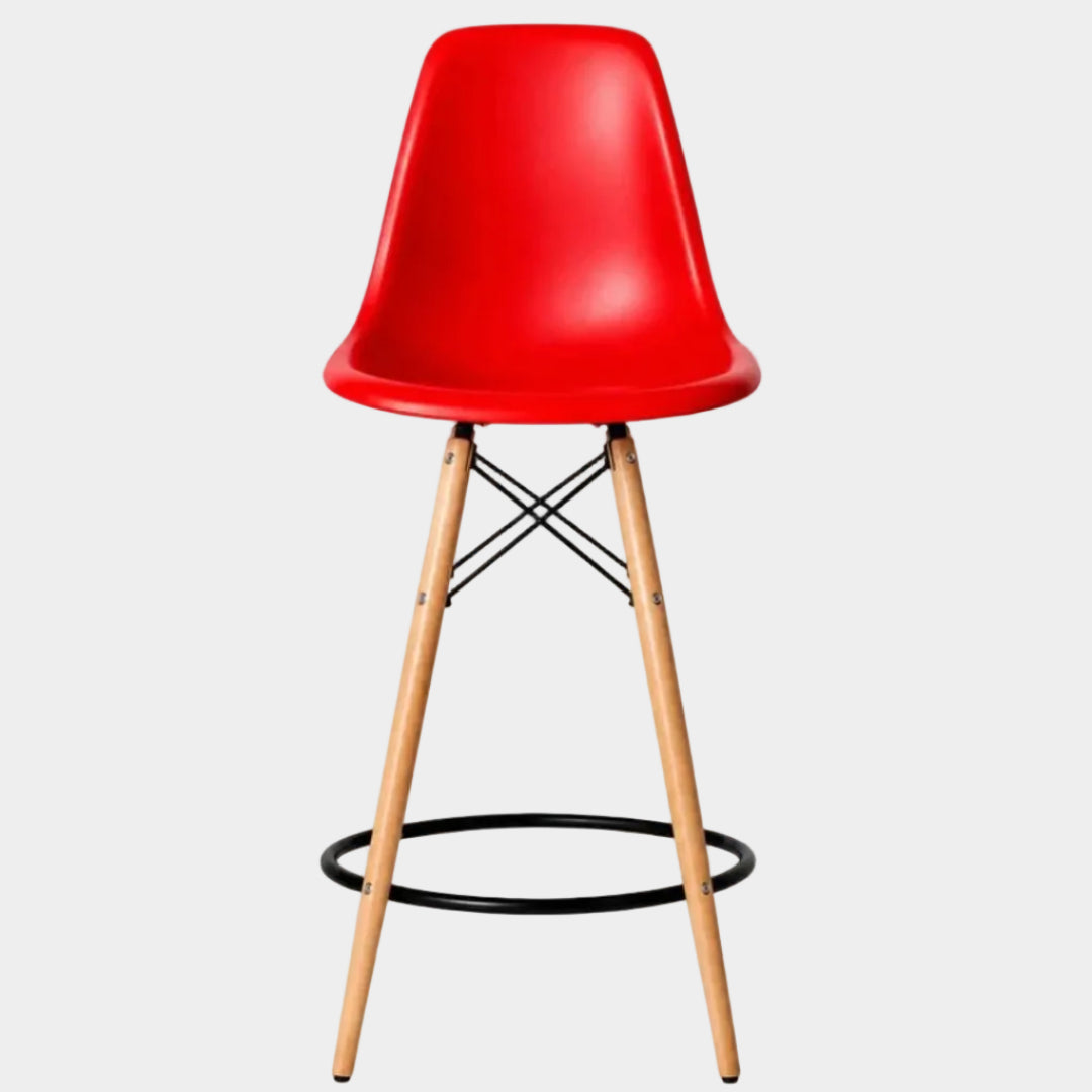 Eames Eiffel Molded Plastic Stool (Natural Base)