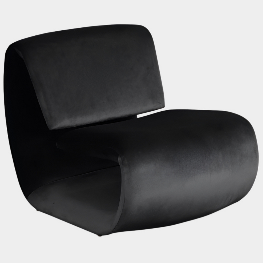 Nouveau Velvet Upholstered Accent Chair