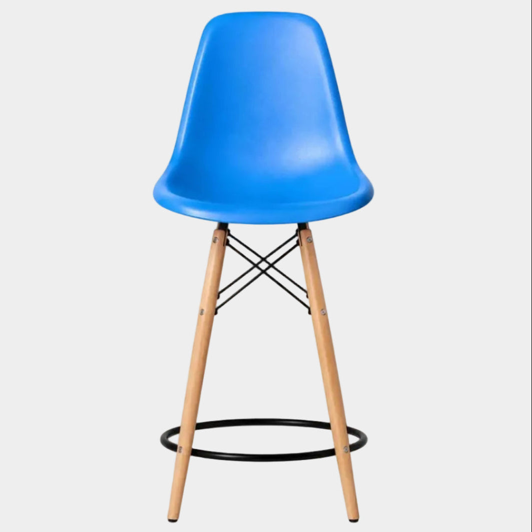 Eames Eiffel Molded Plastic Stool (Natural Base)