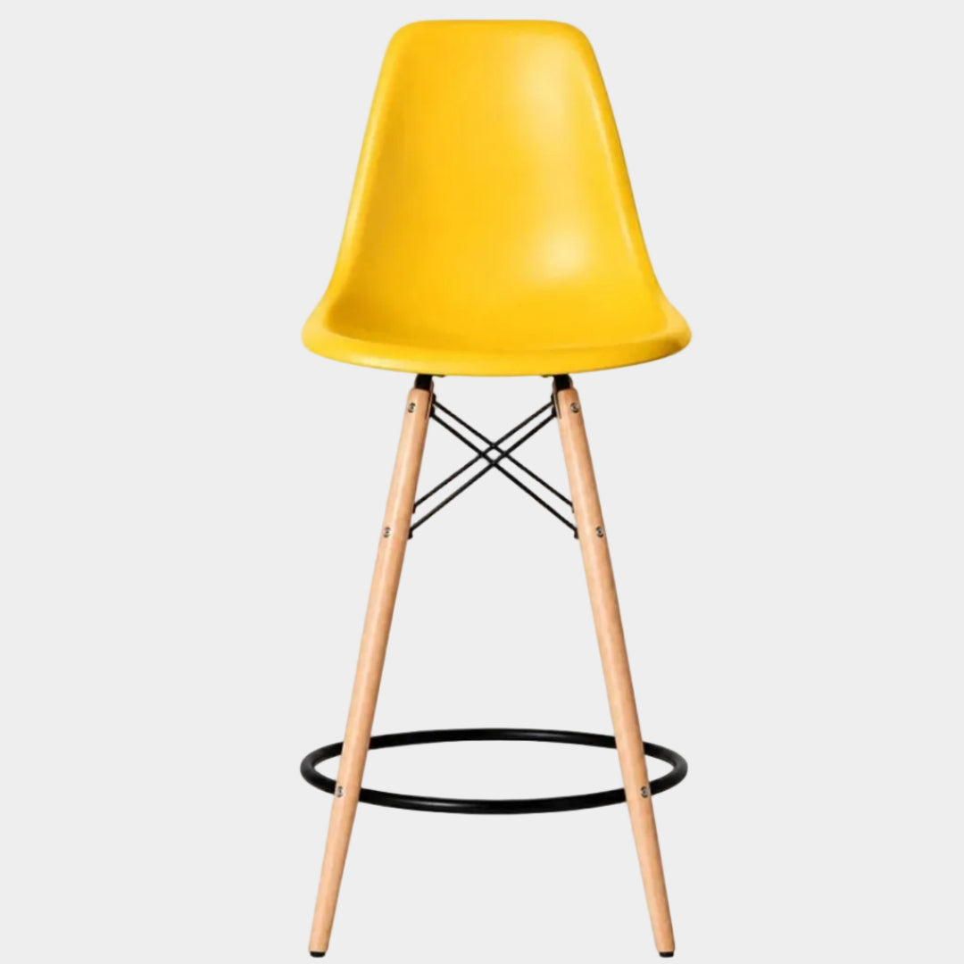 Eames Eiffel Molded Plastic Stool (Natural Base)