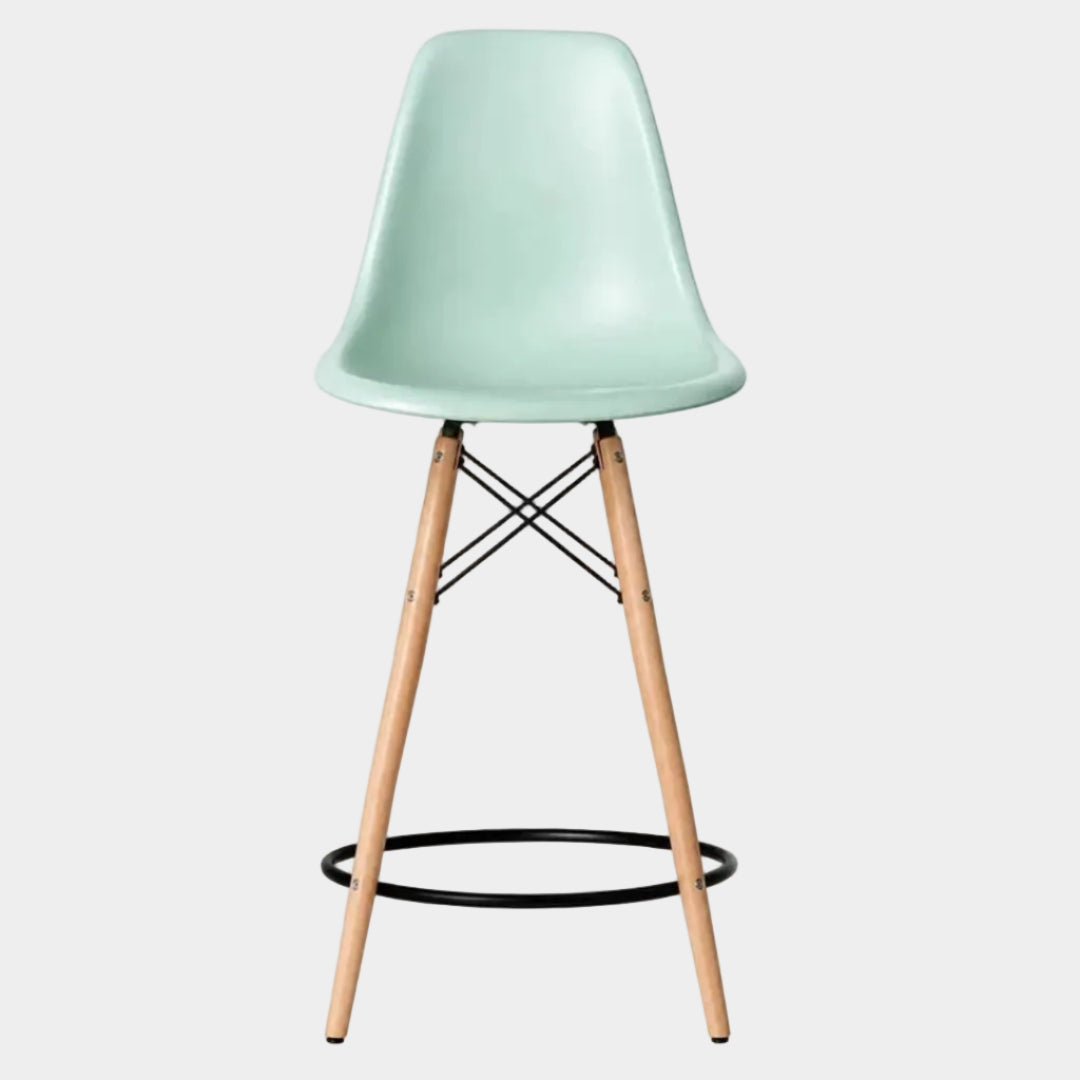 Eames Eiffel Molded Plastic Stool (Natural Base)