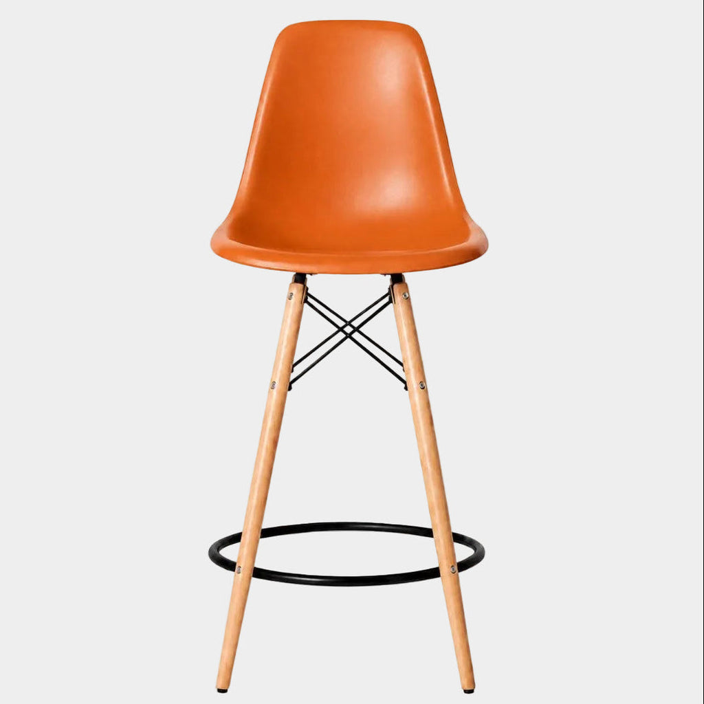 Eames Eiffel Molded Plastic Stool (Natural Base)