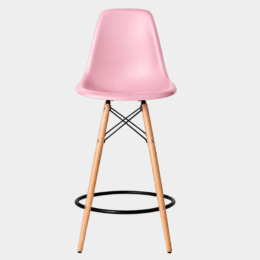 Eames Eiffel Molded Plastic Stool (Natural Base)