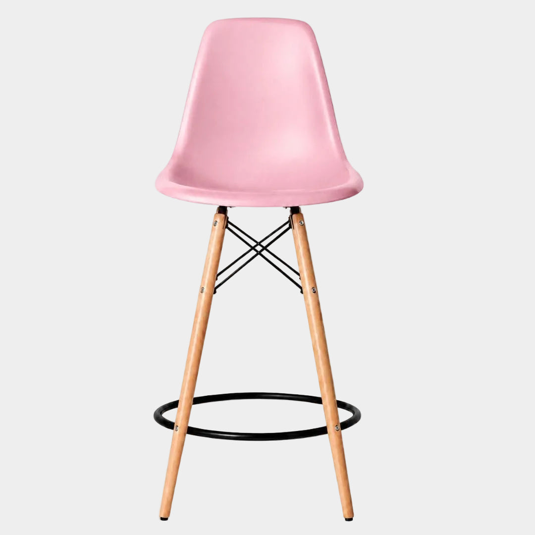 Eames Eiffel Molded Plastic Stool (Natural Base)
