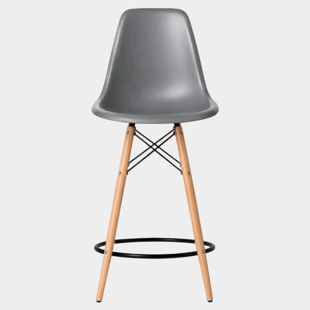 Eames Eiffel Molded Plastic Stool (Natural Base)