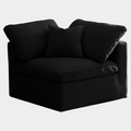 Plush Velvet Upholstered Standard Comfort Modular Corner Chair
