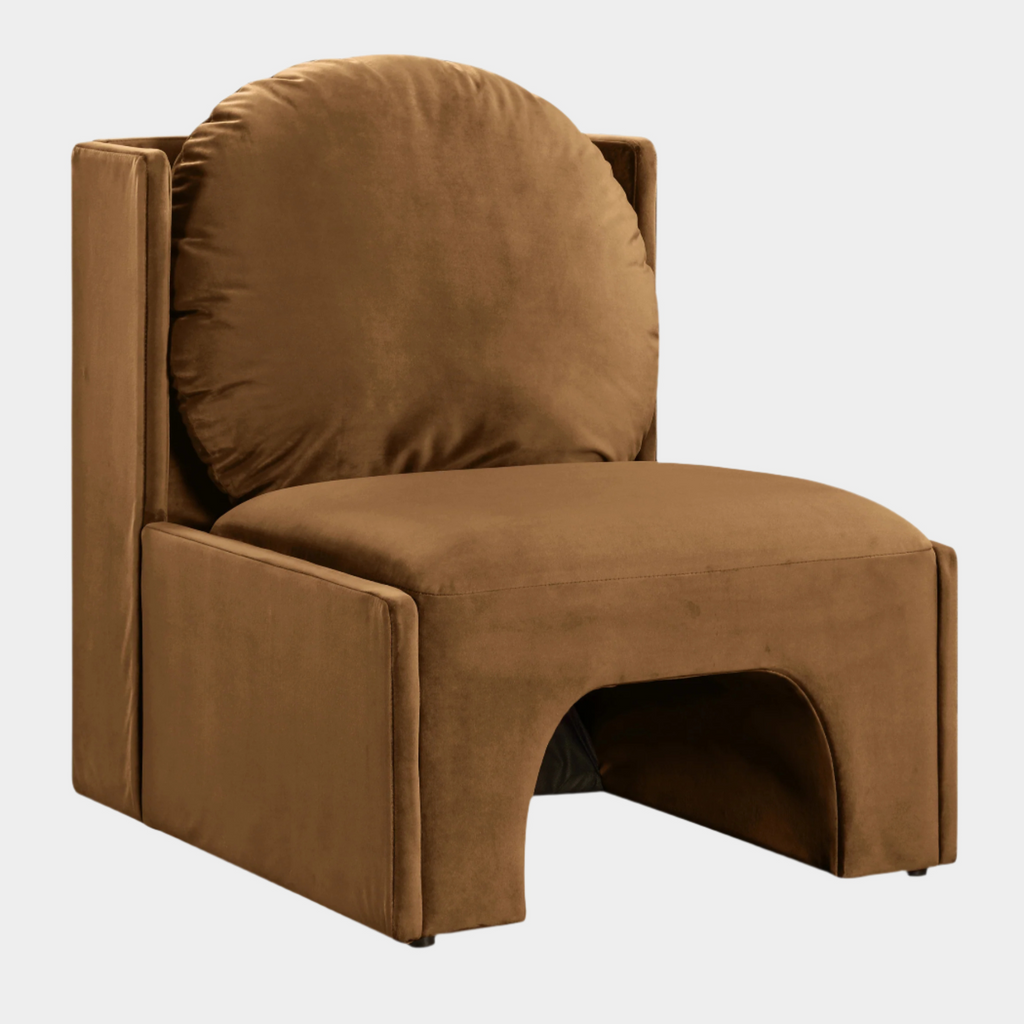 Sigma Velvet Upholstered Accent Chair