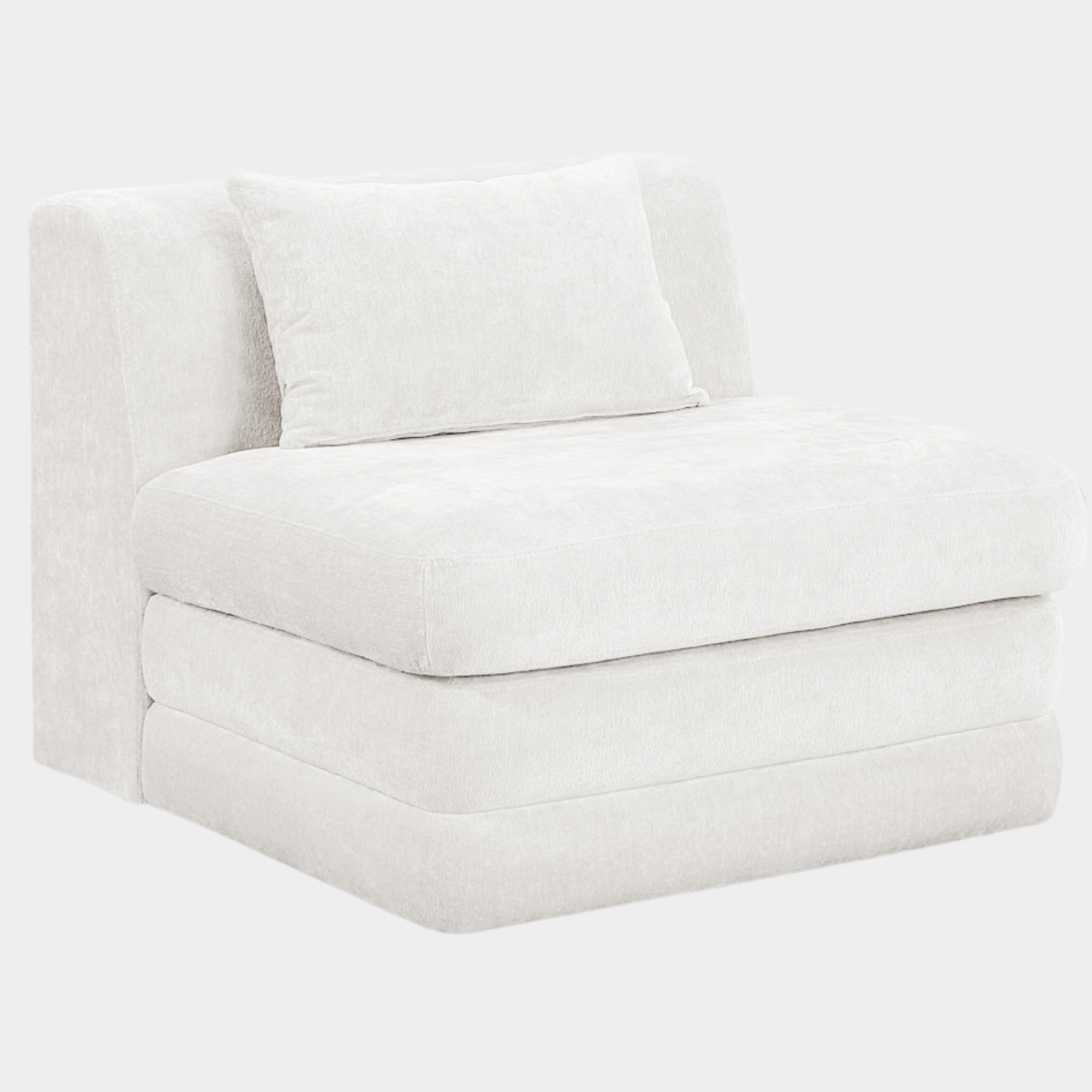 Stellar Chenille Fabric Upholstered Modular Accent Chair