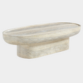 Tivoli Travertine Finish Indoor / Outdoor Concrete Coffee Table