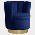 Lily Velvet Upholstered Swivel Accent Chair