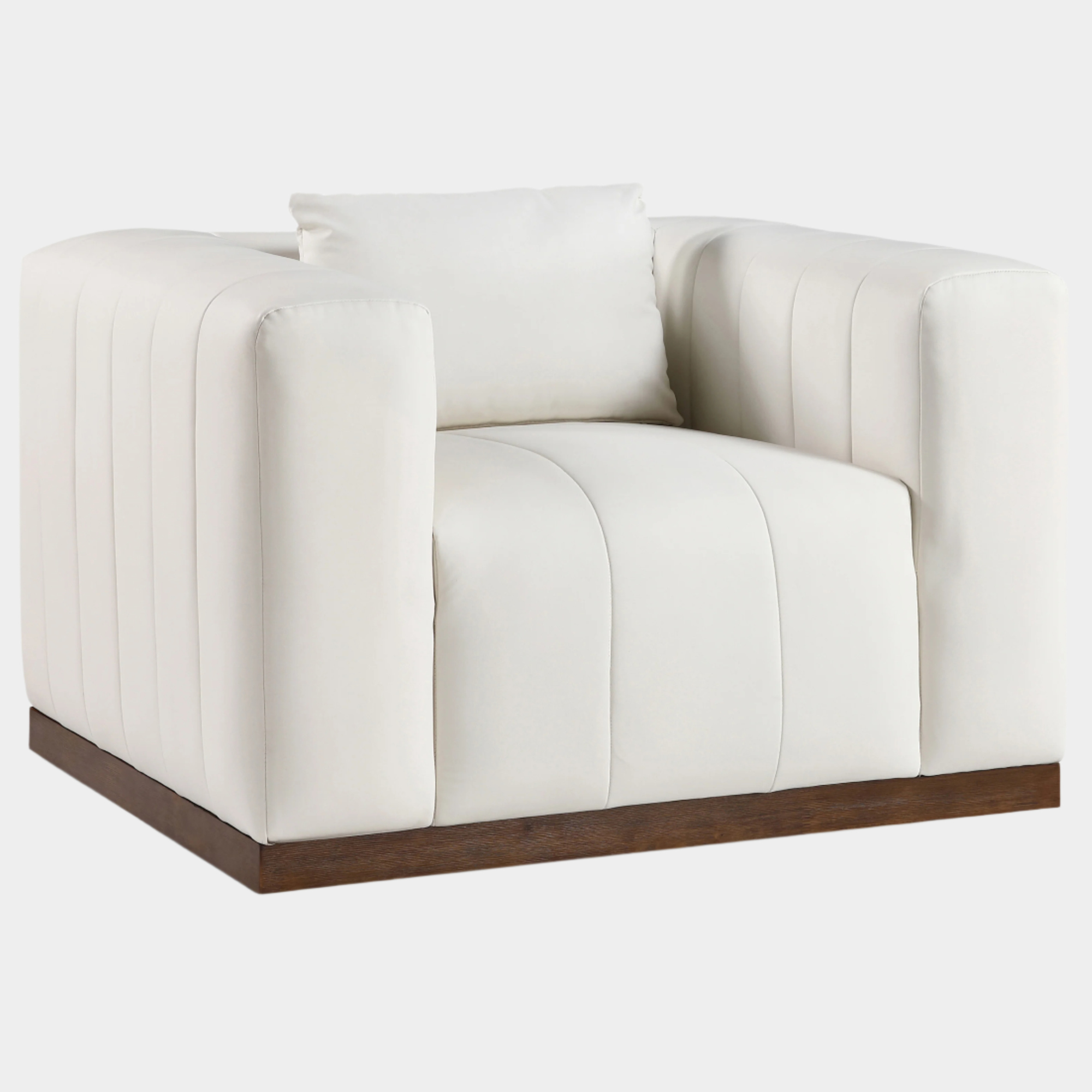 Mallina Vegan Leather Upholstered Accent Chair