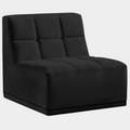 Relax Velvet Upholstered Armless Modular Chair