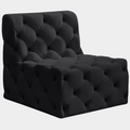 Tuft Velvet Upholstered Armless Modular Chair