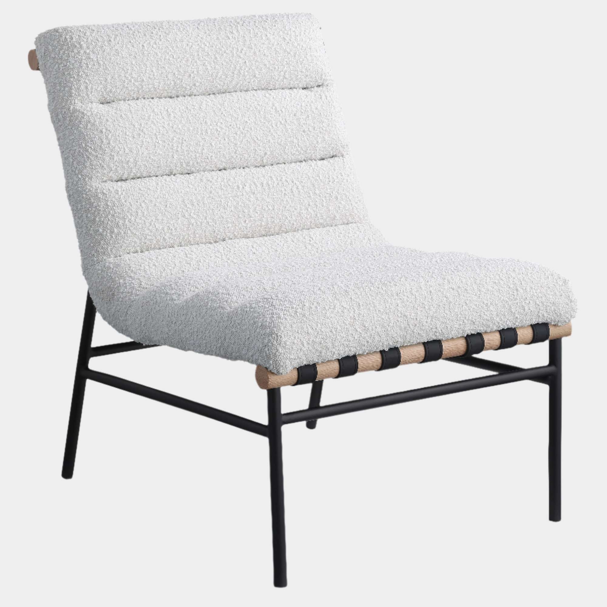 Burke Boucle Fabric Upholstered Accent Chair