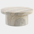 Legatto Travertine Finish Indoor/Outdoor Concrete Coffee Table