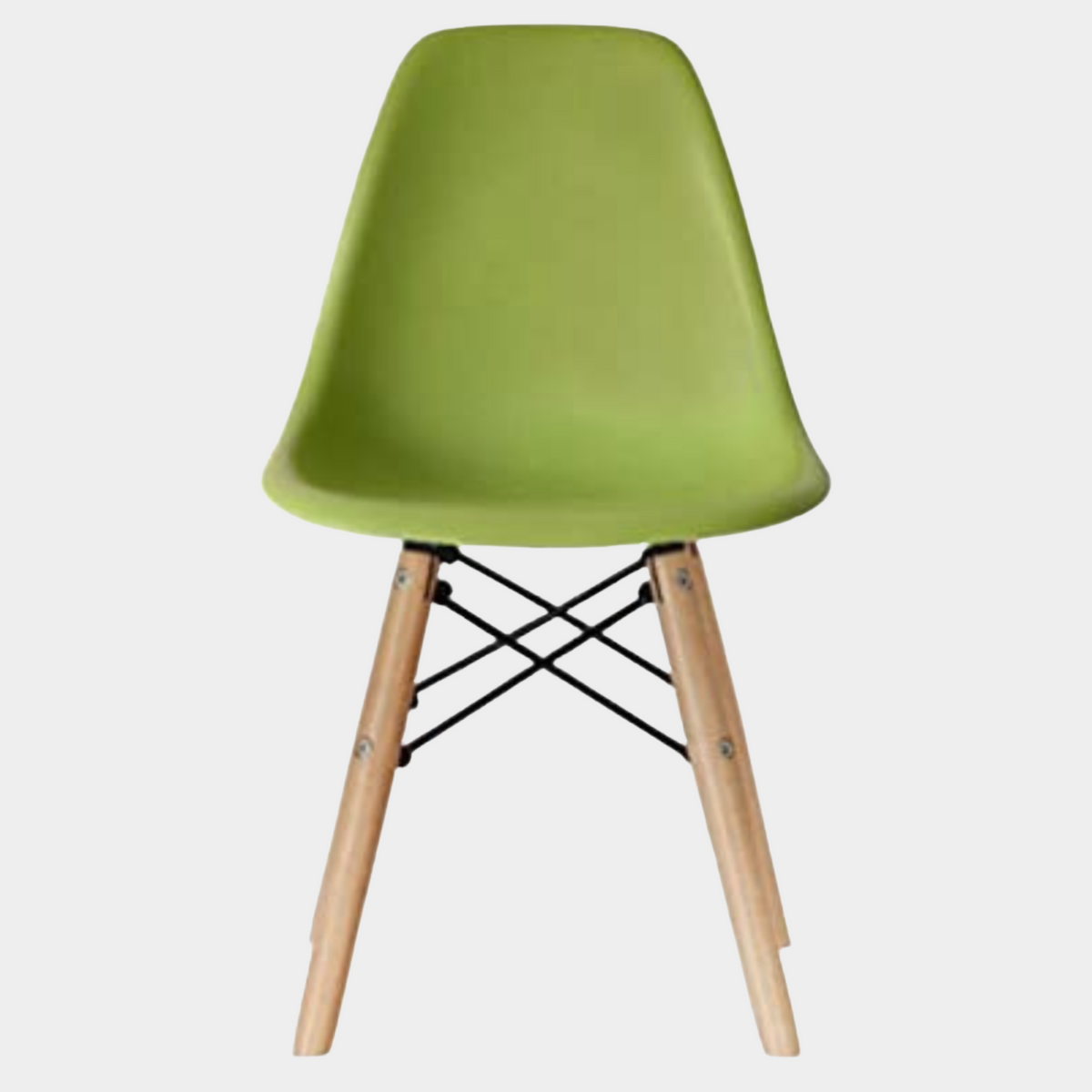 Eames Eiffel Molded Plastic Kids Chair - Wooden Legs