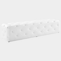 Amour 72" Tufted Button Entryway Faux Leather Bench