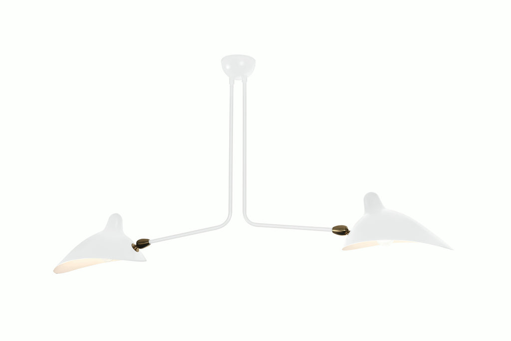 Serge Mouille Three-Arm Ceiling Lamp