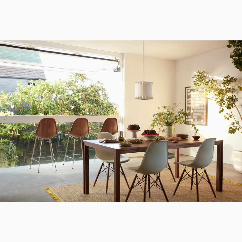 Eames Eiffel Molded Plastic Chair (Walnut Base)