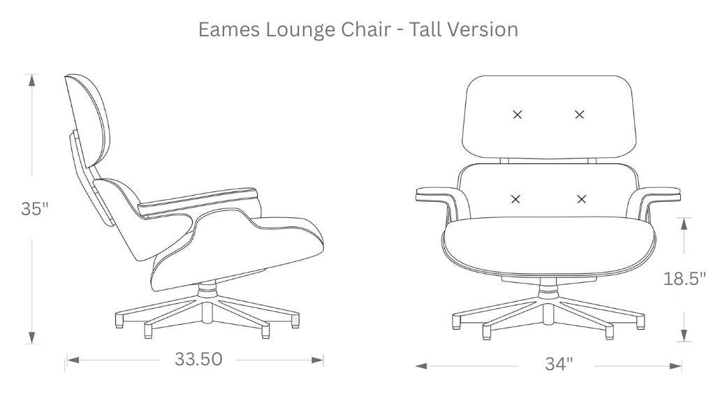 Eames Lounge Chair And Ottoman - Tall Version