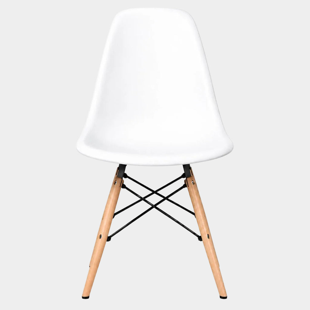Eames Eiffel Molded Plastic Chair (Natural Base)