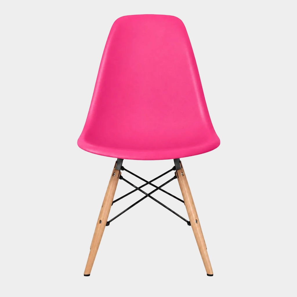 Eames Eiffel Molded Plastic Chair (Natural Base)