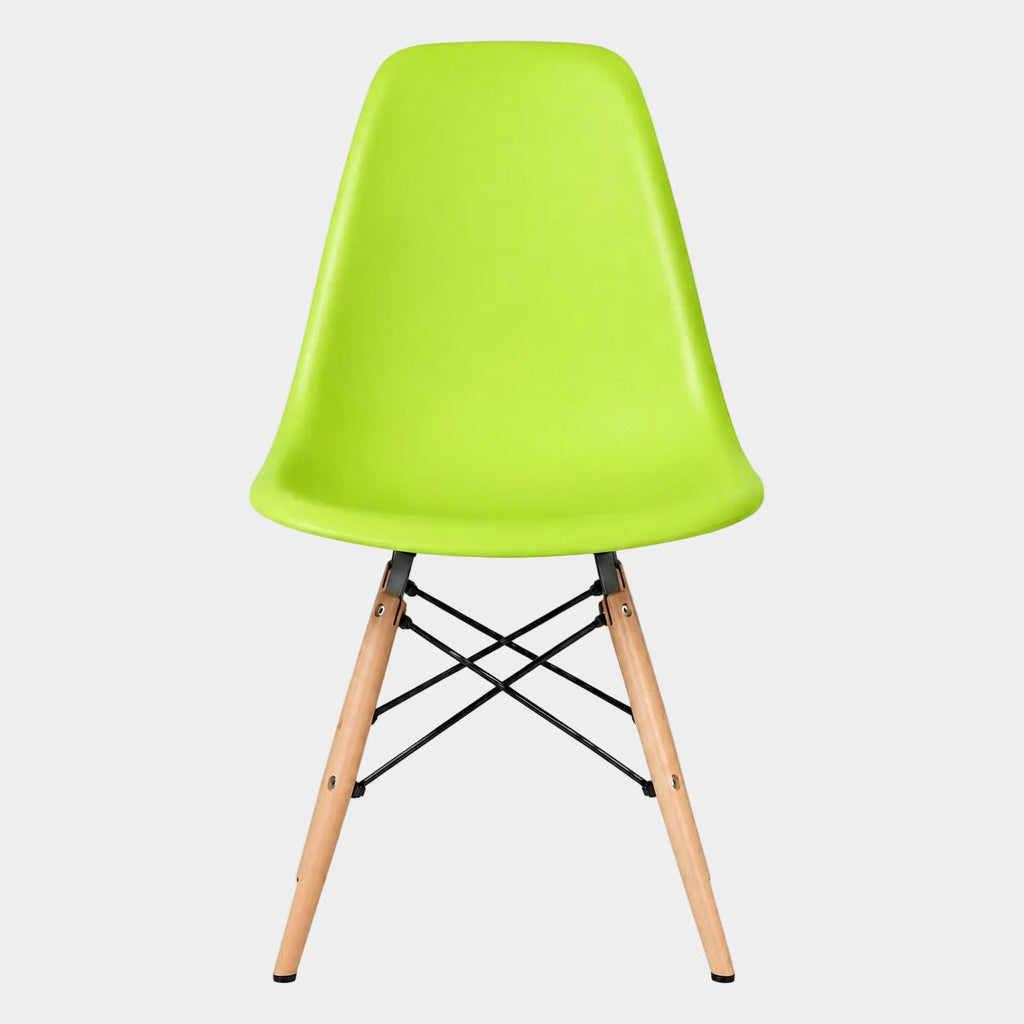 Eames Eiffel Molded Plastic Chair (Natural Base)