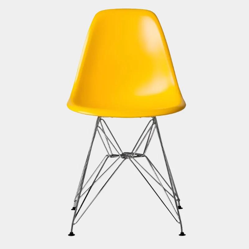 Eames Eiffel Molded Plastic Chair (Chrome Base)
