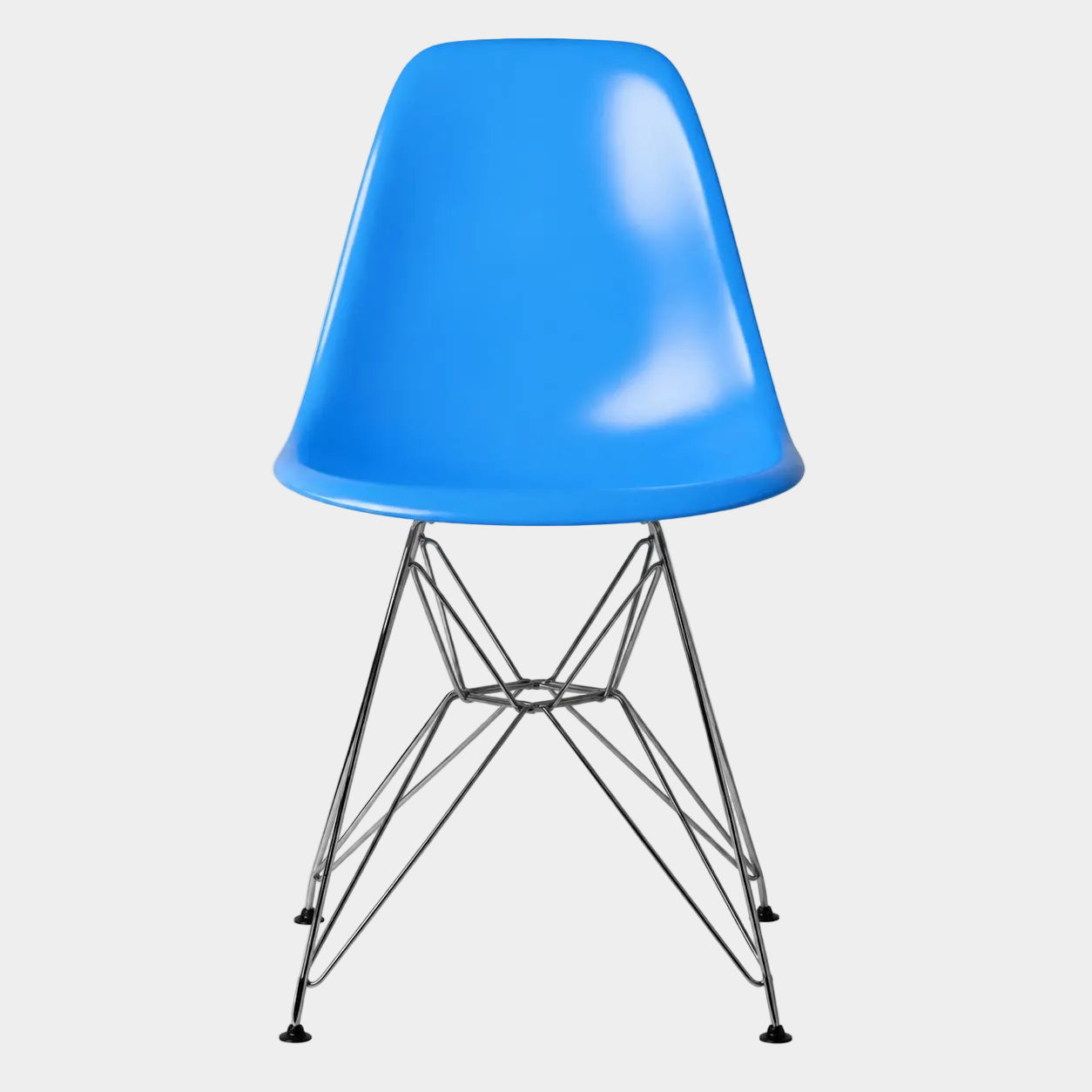 Eames Eiffel Molded Plastic Chair (Chrome Base)