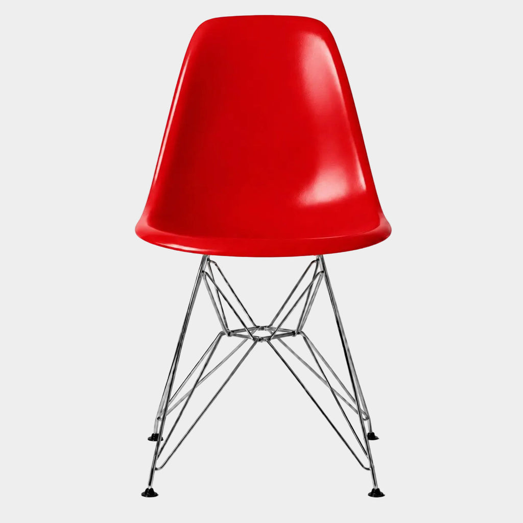 Eames Eiffel Molded Plastic Chair (Chrome Base)