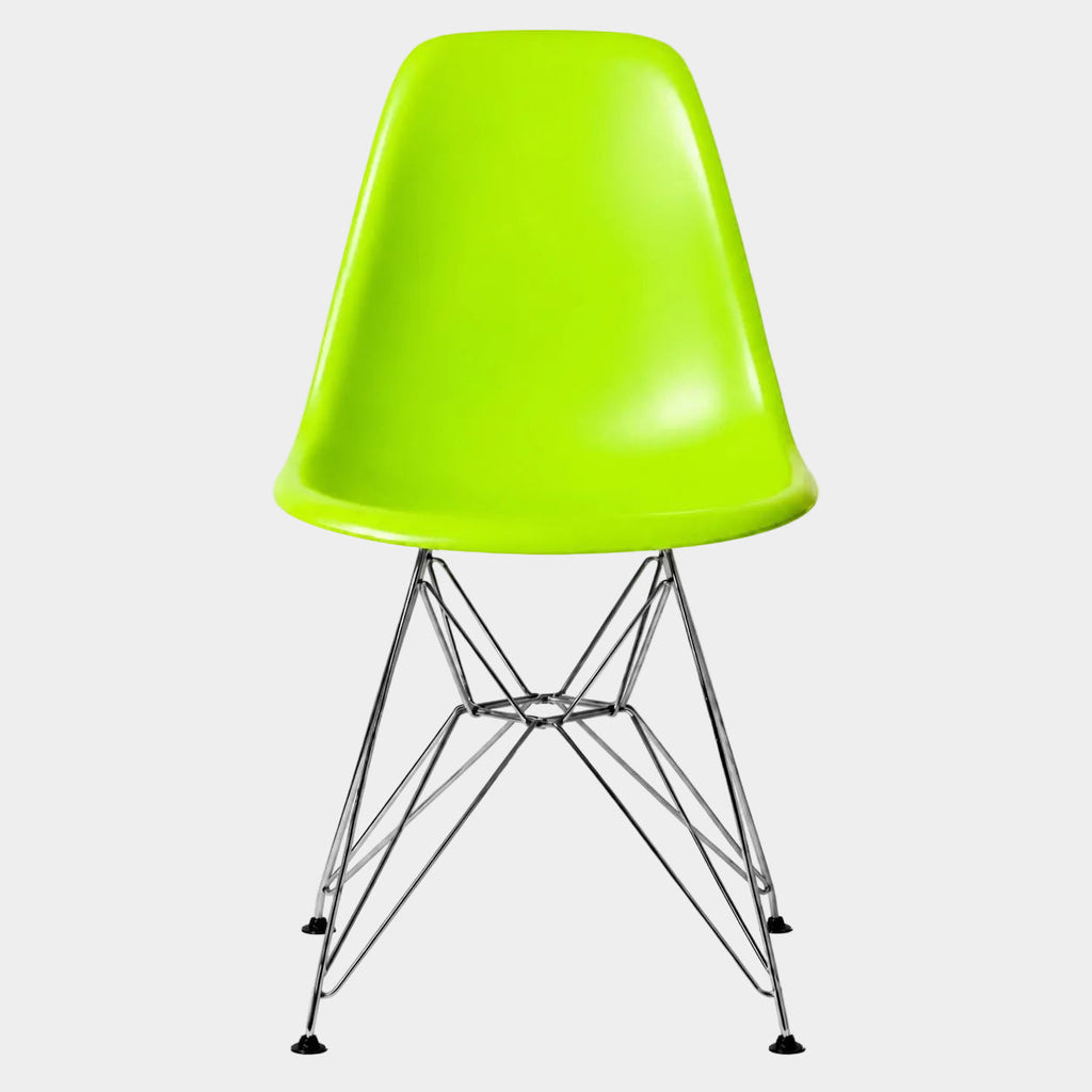Eames Eiffel Molded Plastic Chair (Chrome Base)