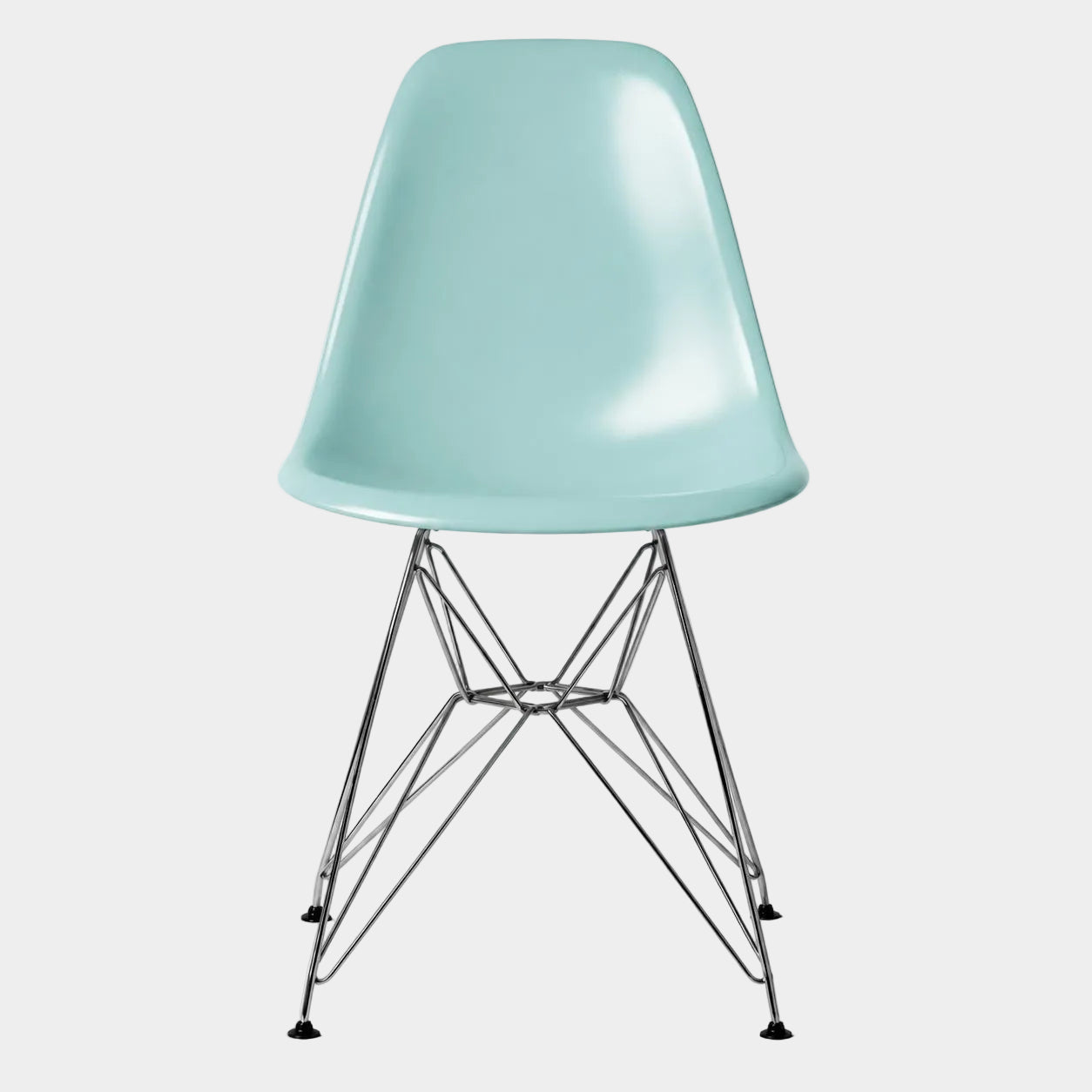 Eames Eiffel Molded Plastic Chair (Chrome Base)