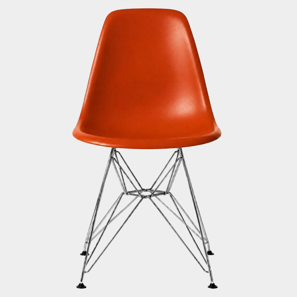 Eames Eiffel Molded Plastic Chair (Chrome Base)