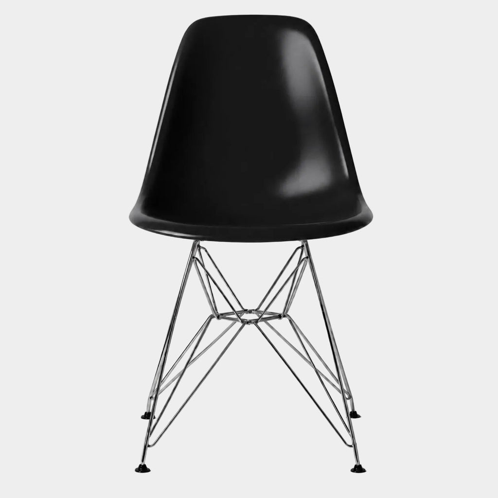 Eames Eiffel Molded Plastic Chair (Chrome Base)