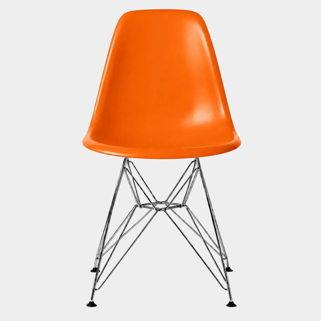 Eames Eiffel Molded Plastic Chair (Chrome Base)