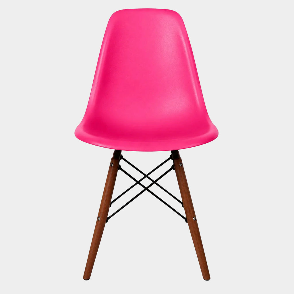 Eames Eiffel Molded Plastic Chair (Walnut Base)
