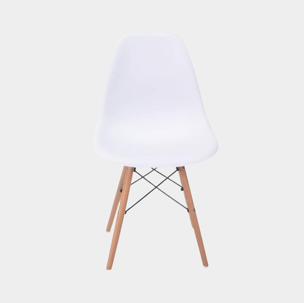 Eames Eiffel Molded Plastic Kids Chair - Wooden Legs
