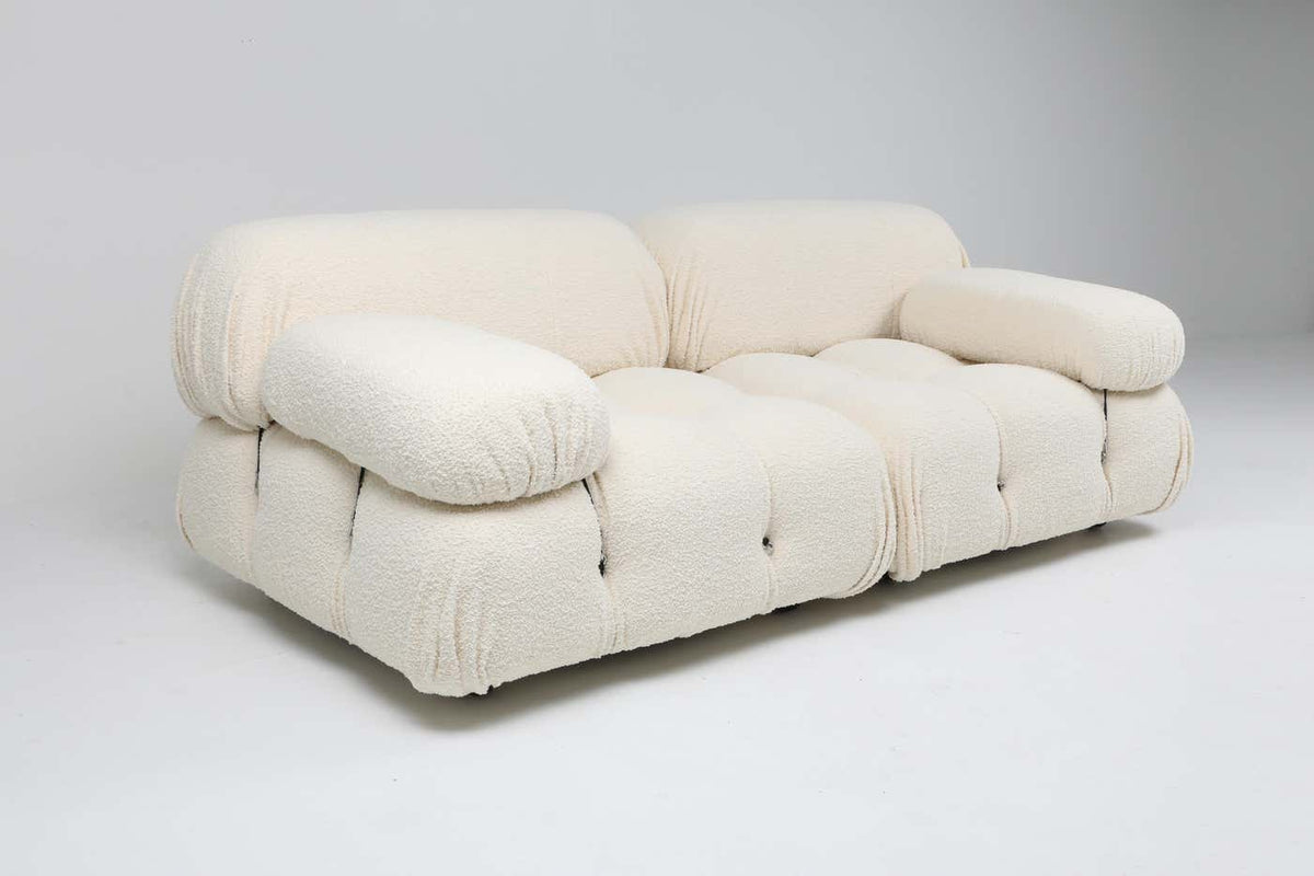 Mario Bellini Two-Seater Boucle Sofa