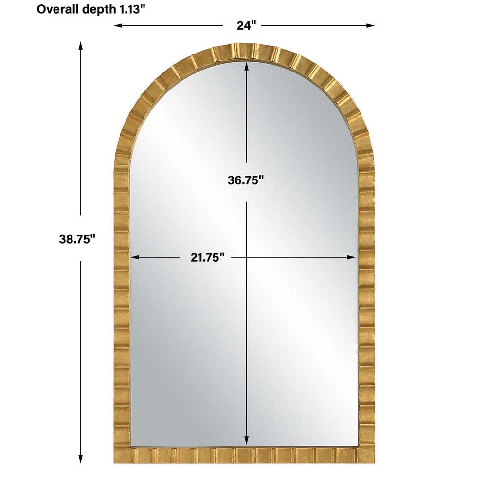 Dandridge Arch Mirror, Gold