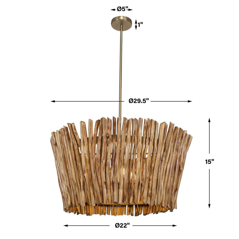 Rhea, 4 Lt Chandelier