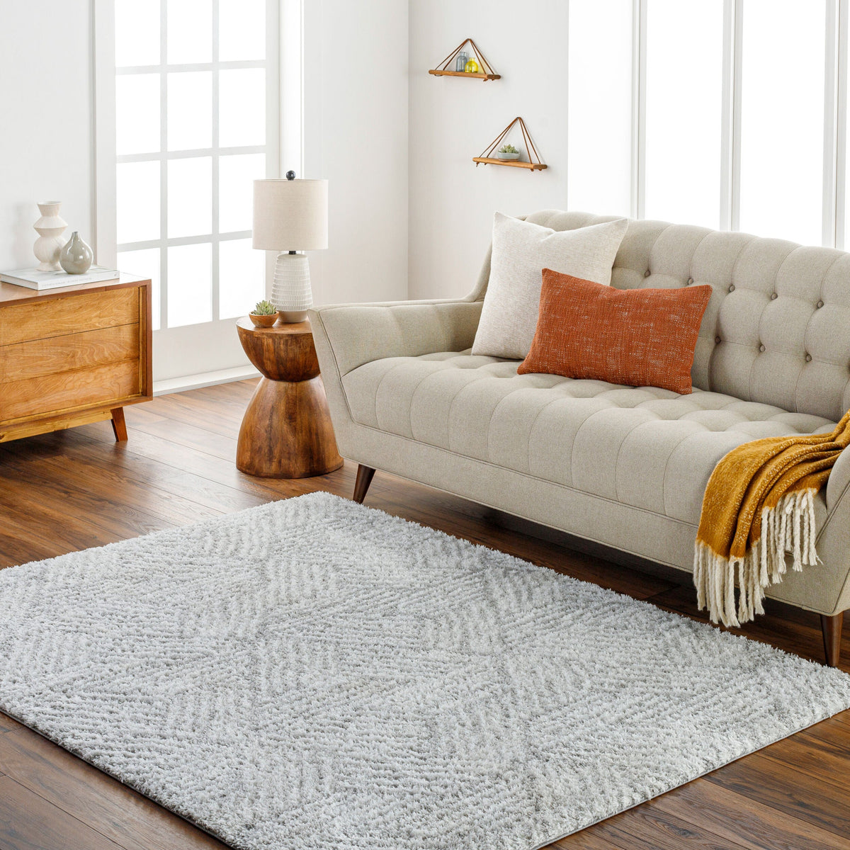 Cloudy Shag Machine Woven Rug