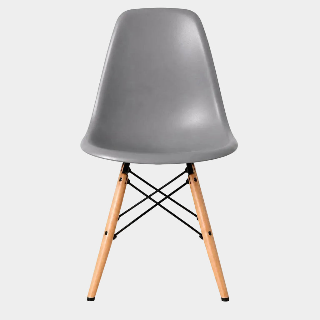 Eames Eiffel Molded Plastic Chair (Natural Base)