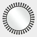 Aziel Round Mirror