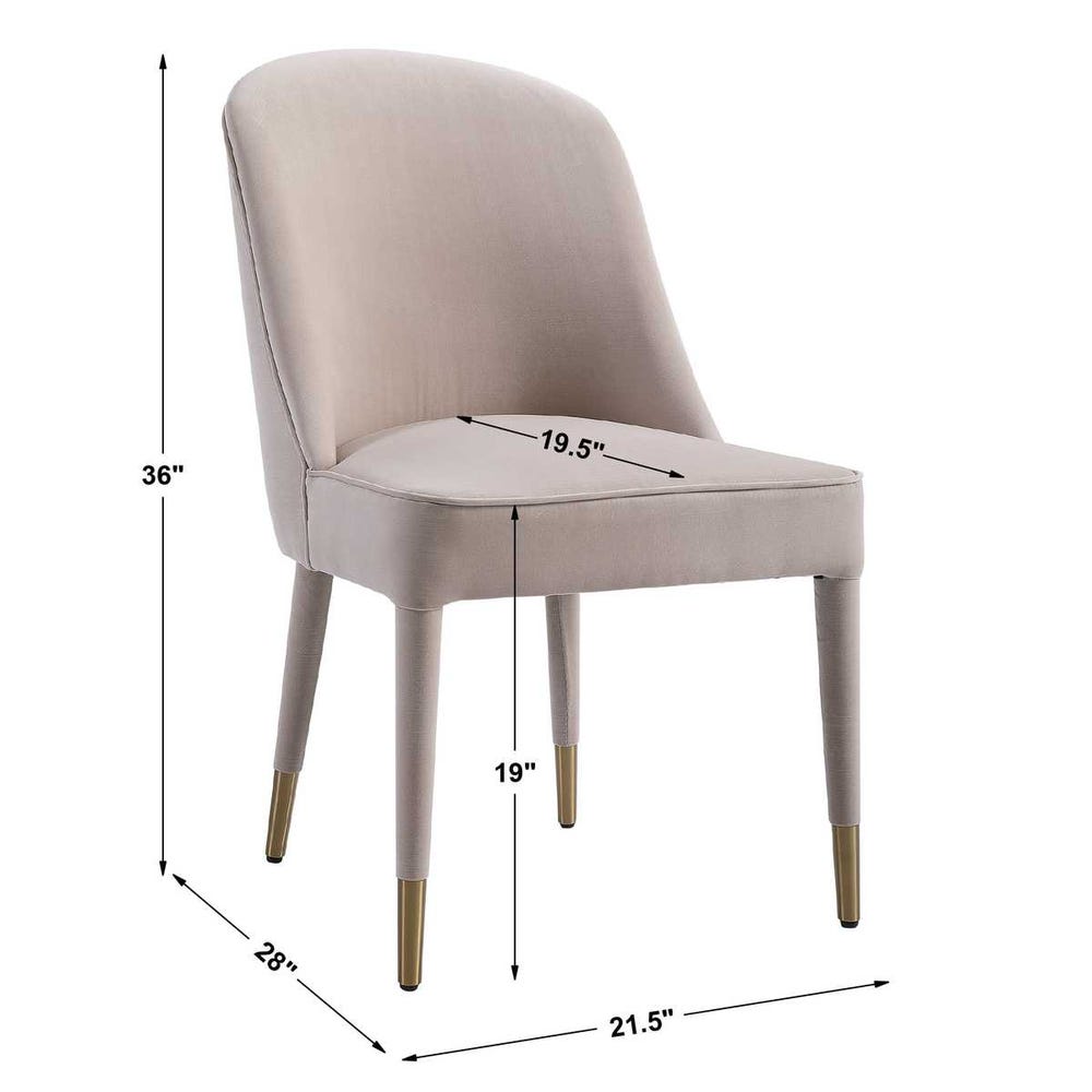 Brie Armless Chair, 2 Per Box, Priced Each